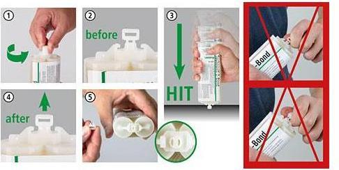 Actual product image Kerbl Technovit-2-Bond Set, for 10 application.,without dispensing gun