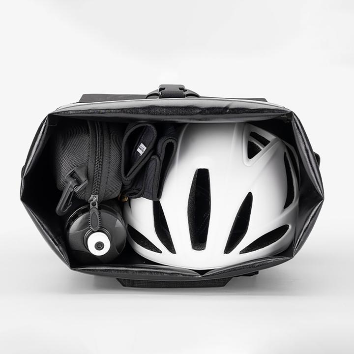 Immagine prodotto Rockbros Bike Bag with Backpack Function, Waterproof, with Helmet Attachment 18l - Black (18 l, Borsa portapacchi)