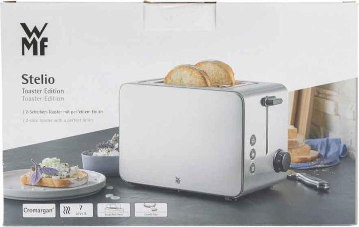 Actual product image WMF Stelio double-slot toaster with bread roll top and bagel function
