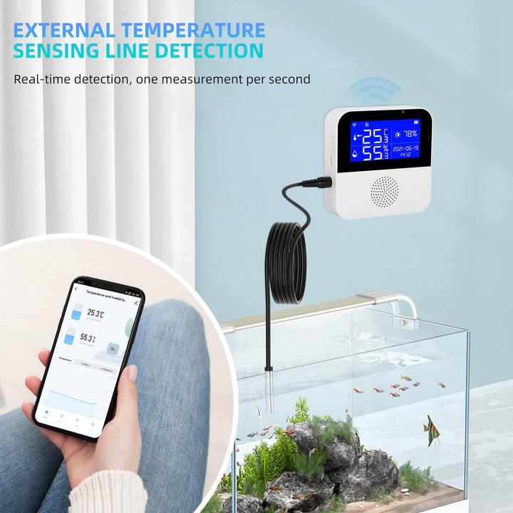 Actual product image Haozee WiFi temperature sensor