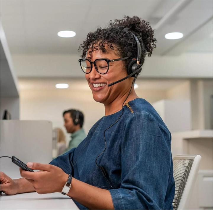 Produktbild Poly HP EncorePro 525 USB-C Stereo-Headset, Kabelgebunden, Anrufe/Musik, 55 g, Kopfhörer, Schwarz (Kabelgebunden, USB-C)