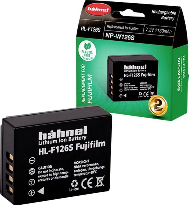 Actual product image Hähnel Replacement battery HL-F126, for Fuji NP-W126 (Camera battery)