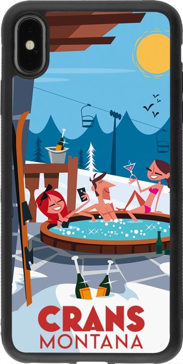 Produktbild PhoneLook Hülle Silikon schwarz Crans-Montana Mountain Jacuzzi (Apple iPhone XS Max)