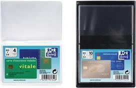 Immagine prodotto Elba Copertina ID, PVC, 1 piega, 0,15 mm, formato: 65 x 95 mm trasparente, per carte di credito (6,5 x 9,5 cm, 10 x)