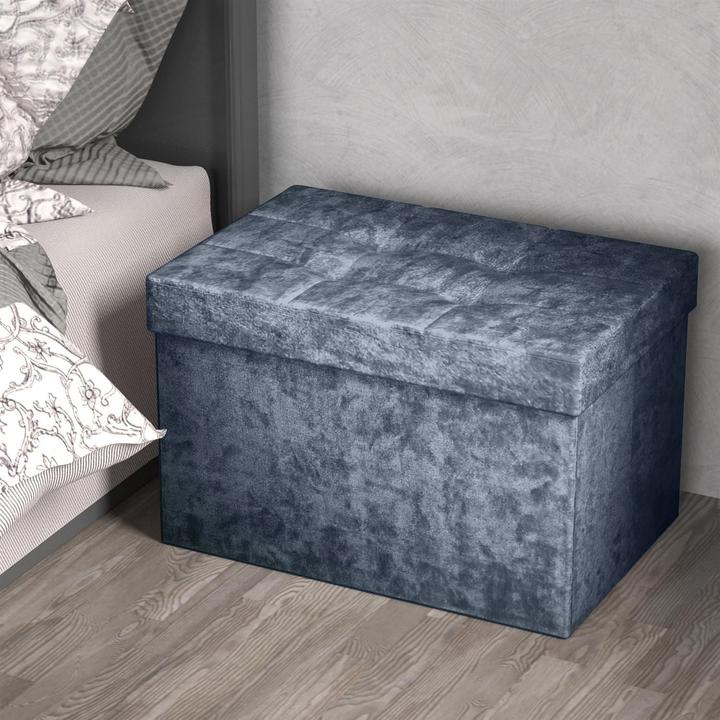 Produktbild Intirilife Sitzbank Samt Grau (49.30 cm)