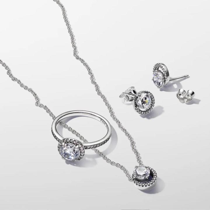 Immagine prodotto Pandora Collana aureola rotonda scintillante (Argento 925, 38 - 45 cm)