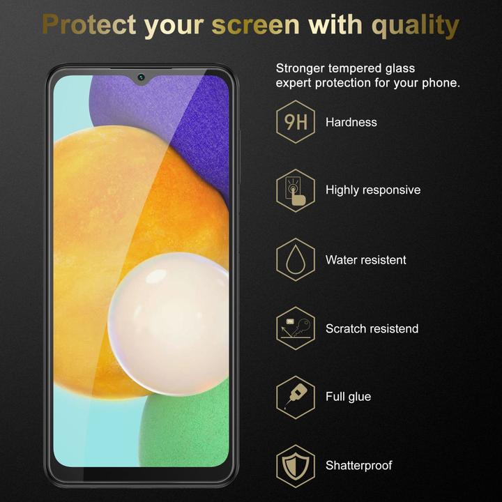 Actual product image Cadorabo Tempered protective glass (1 Piece, Samsung Galaxy A13 5G)