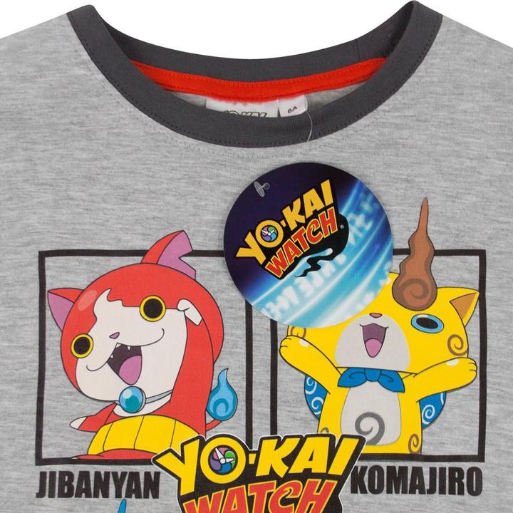 Actual product image Yo-kai Watch Childrens/Kids Character Panel Long Pyjama Set (104)