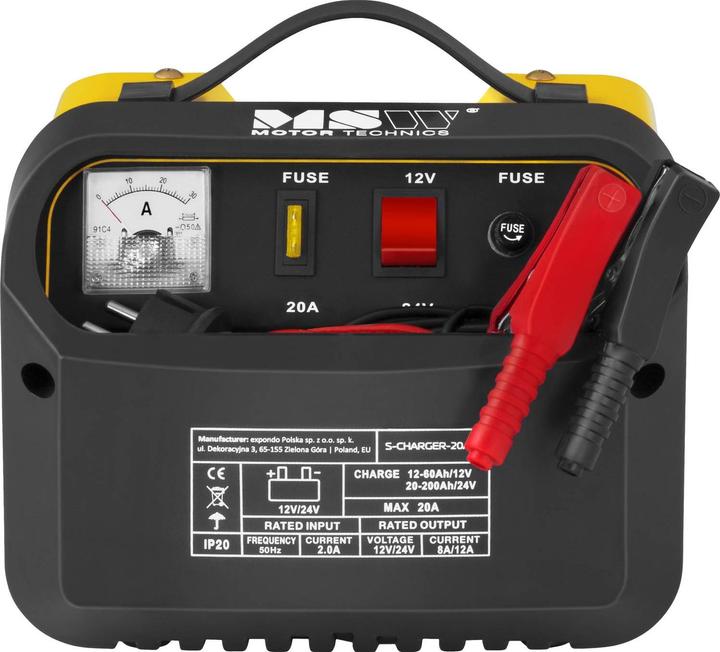 Produktbild MSW Autobatterie Ladegerät Kfz Pkw Ladegerät Batterie 12 24 V 8 12 A Werkstatt (12V, 24V, 12 A)