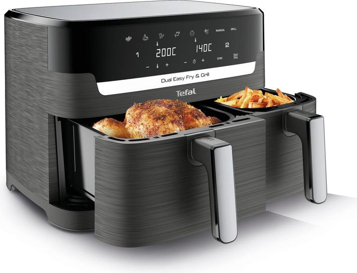 Produktbild Tefal Dual Easy Fry & Grill EY905B - Heteluchtfriteuse - 2700W - 8,3L