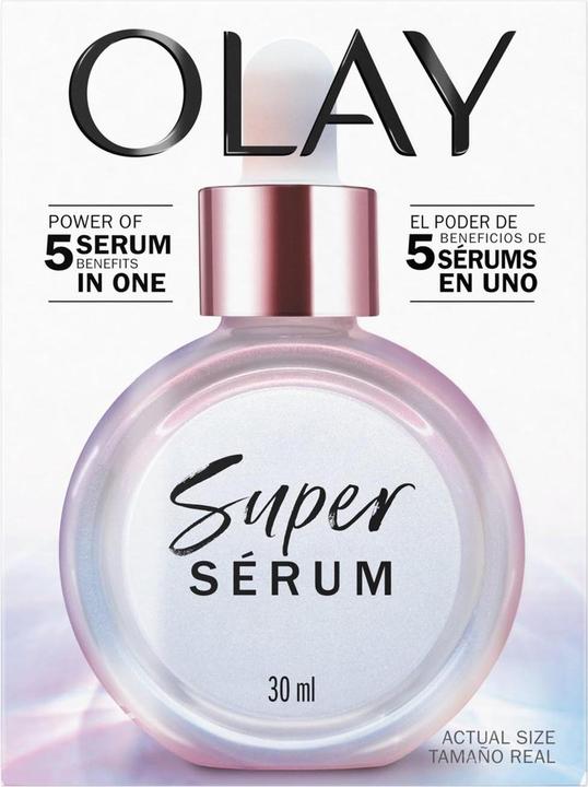 Produktbild Olay Super Serum Vitamin C Serum für das Gesicht mit Niacinamid Kollagen Peptid Hautpflege für Anti-Aging (30 ml)