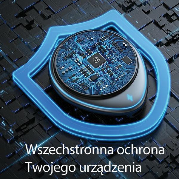 Actual product image Usams Uchwyt indukcyjny US-CD222 15W do kratki went. czarny/black CD222ZJ01 (15 W)