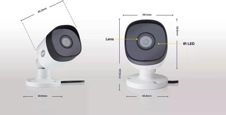 Actual product image Yale YA-SV-ABFX-W-2 - Extention CCTV Kits for Smart Home CCTV Bullet Outdoor Camera (1920 x 1080 Pixels)