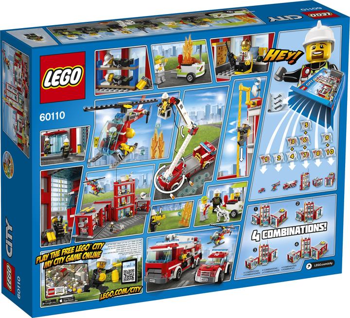 Image du produit LEGO City La caserne des pompiers (60110, LEGO City)