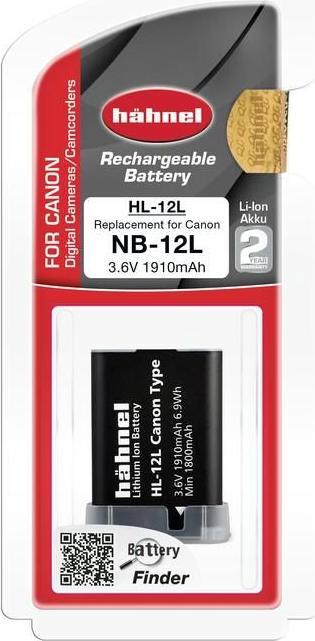 Image du produit Hähnel Batterie de rechange HL-12L, pour Canon NB-12L (Batterie de l'appareil photo)