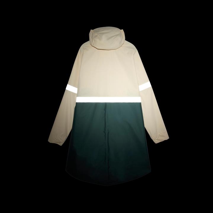 Produktbild Btwin Fahrrad Regenponcho City 540 Sichtbarkeit bei Nacht khaki/beige (XL)