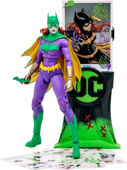 Actual product image McFarlane DC Multiverse Action Figure Batgirl Jokerized (Three Jokers) (Gold Label) 18 cm