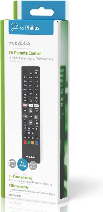 Produktbild Nedis Ersatz Fernbedienung | Passend für: Philips | Vorprogrammiert | 1 Gerät | Amazon Prime / Netfl (Gerätespezifische Fernbedienung, Infrarot)