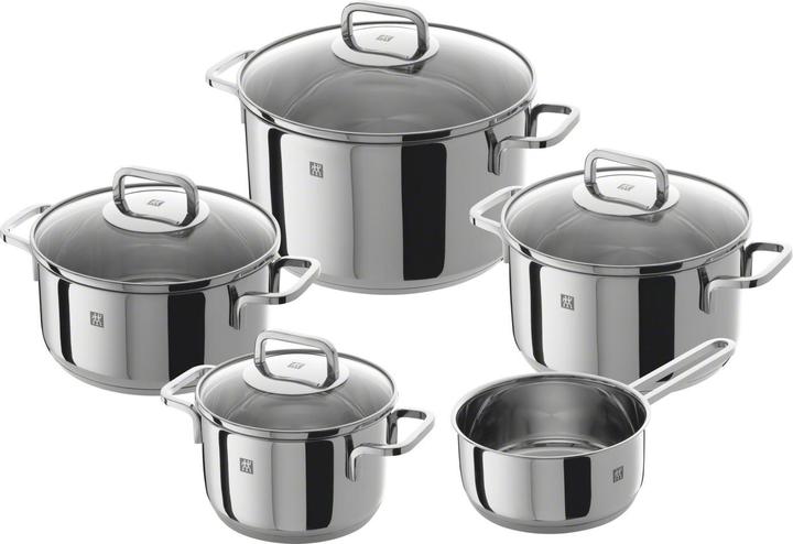 Zwilling Quadro cookware set 5 pieces STD (16 cm, Pan set + pot set, Stainless steel, Aluminium)