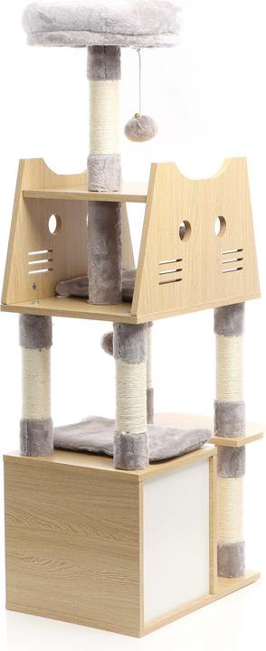 Produktbild Fudajo Kratzbaum (12.60 cm, Holz + Grau)