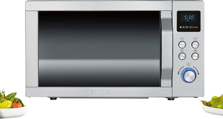 Produktbild Severin Mikrowelle mit Grill 7755 Edelstahl (25 l)