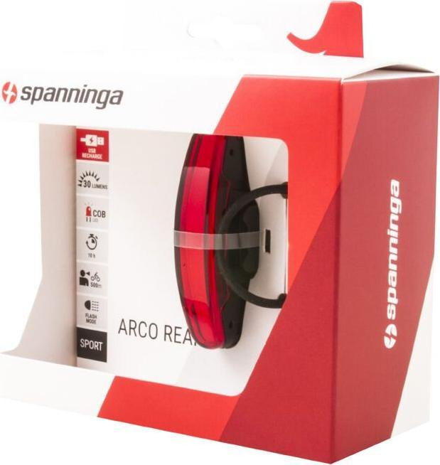 Image du produit Spanninga Arco Flash Rechargeable Lumière Arco arrière (30 lm, 30 lm)