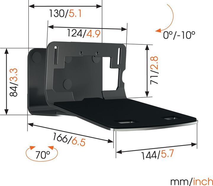 Actual product image Vogels Sound 3205 (1 pcs., Wall installation, Rotatable, Tiltable)