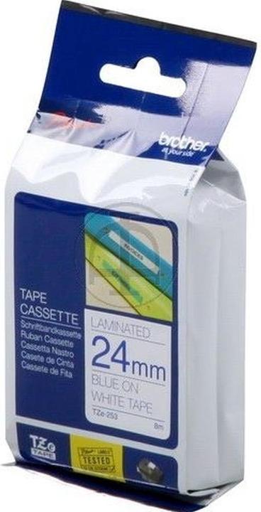 Produktbild Brother Tze-253 (2.40 cm, Blau, Weiss)
