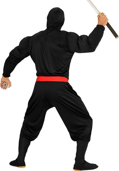 Produktbild Widmann SUPER MUSKEL NINJA (Muskelshirt mit Kapuze, Gesichtsmaske, Hose, Gürtel), XL (XL)