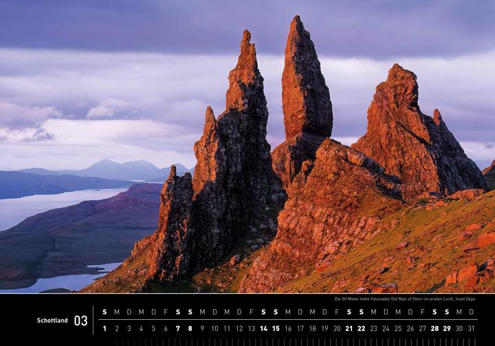Produktbild Schottland Premiumkalender 2026 (50 x 35 cm, Harter Einband, Deutsch)