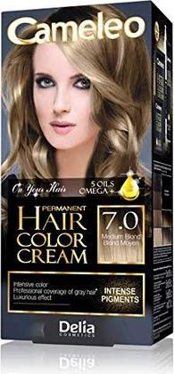 Delia Cosmetics DELIA Cameleo Permanent Hair Color Cream Kit mit 5 Omega-Ölen - Wähle deinen Farbton