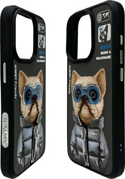 Actual product image Audi Nimmy case iPhone 15 Pro 6.1" black Cool&Cute 2.0 Dog (Apple iPhone 15 Pro)