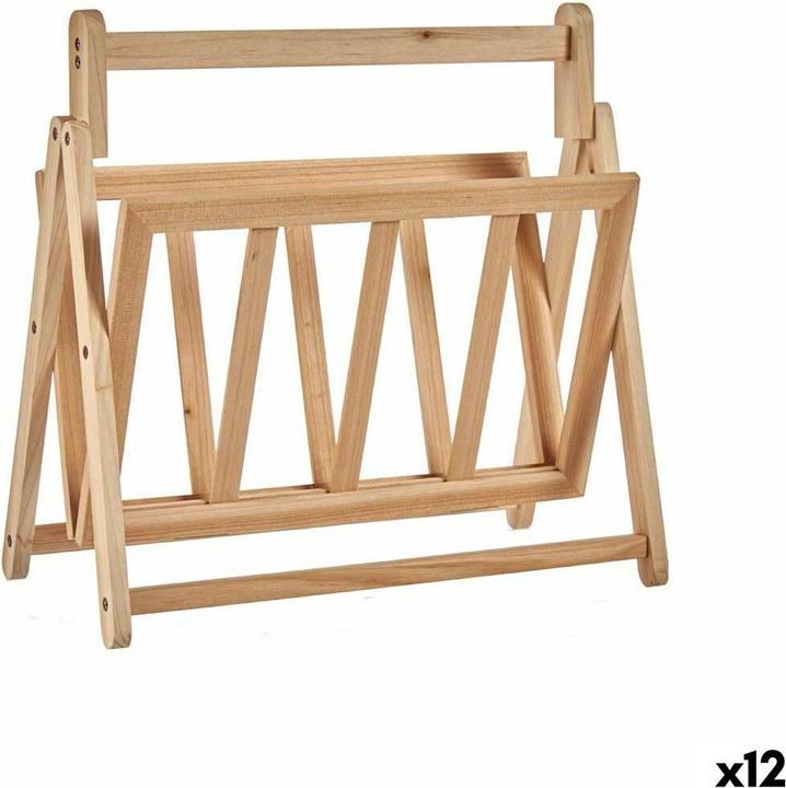 Produktbild Kipit Zeitschriftenkorb XJL146062 Braun Holz 30 x 37,5 x 36,5 cm (12 Stück)
