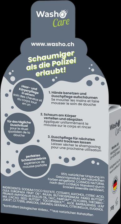 Actual product image Washo 2in1 solid shower care (200 ml)