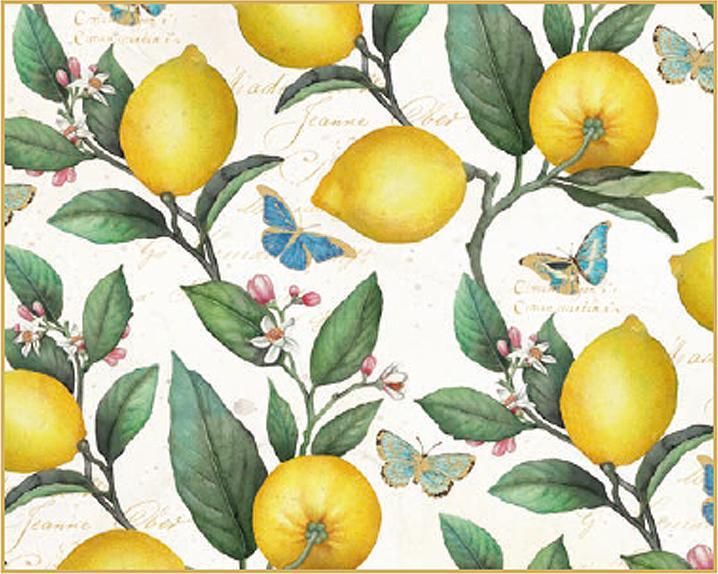 Actual product image Kartos Geschenkpapier Lemon Tree 68x98cm (Wrapping paper)