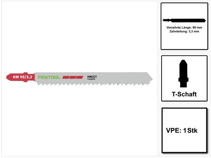 Actual product image Festool Jigsaw blade HM 90/3.3
