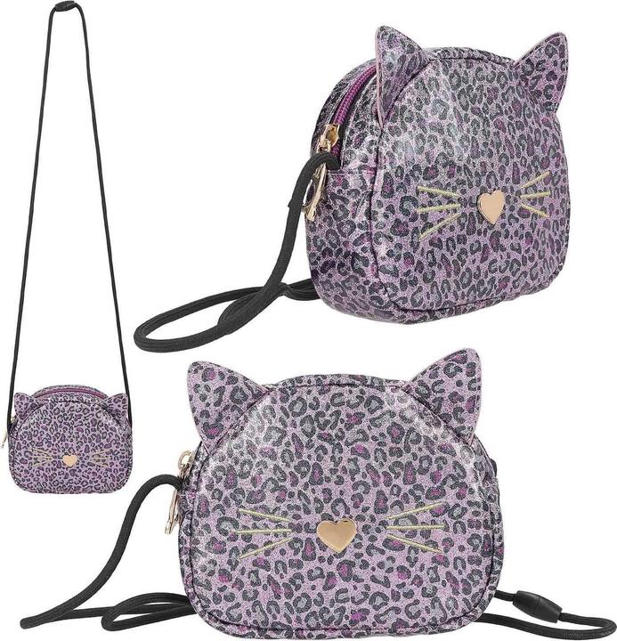 Immagine prodotto Magni Depesche TOPModel borsa a tracolla REBEL KITTY piccola viola nero rosa 5x16x13cm