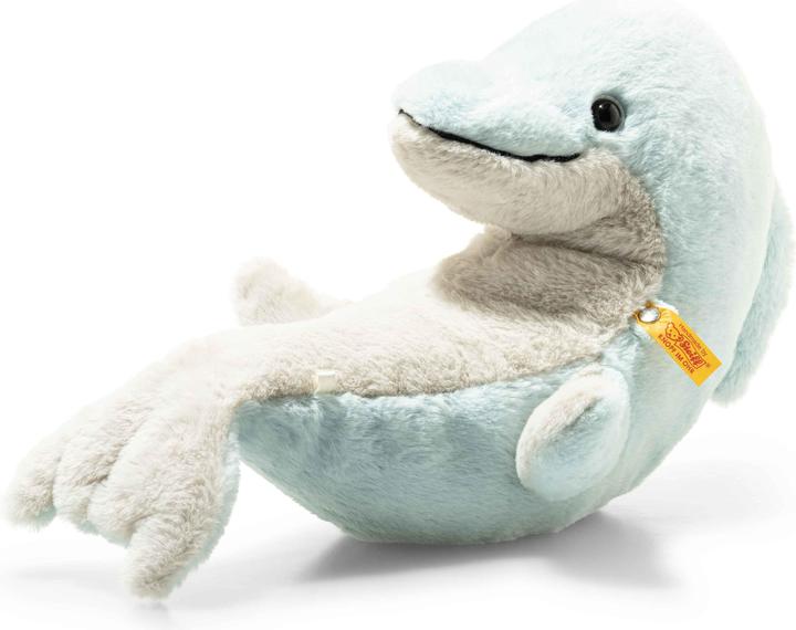 Actual product image Steiff Denny Delfin 32 ice blue/grey (32 cm)