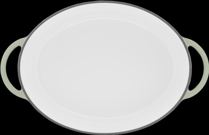 Productafbeelding Tefal LOV Gietijzeren Ovale Braadpan 34cm Lichtgroen (34 cm, Braadpan + kasserol, Steelpan, Gietijzer)