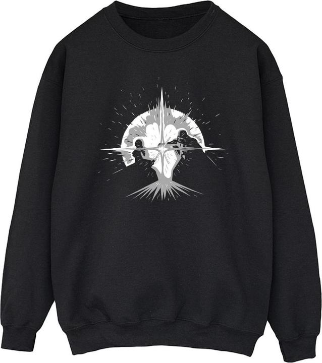 Star Wars ObiWan Kenobi Saber Silhouette Fight Sweatshirt (XXL)