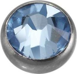 Bijouteria 1.2mm Piercing-Kugel (Kristall, Edelstahl)