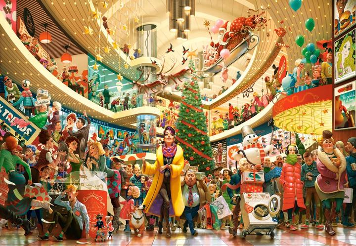 Productafbeelding Castorland Puzzel 1500 stukjes Crazy Shopping (1500 onderdelen)