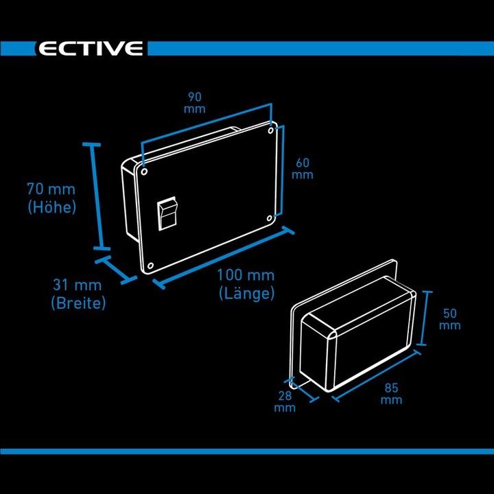 Produktbild Ective RC1 Fernbedienung mit Ladestandsanzeige für Wechselrichter