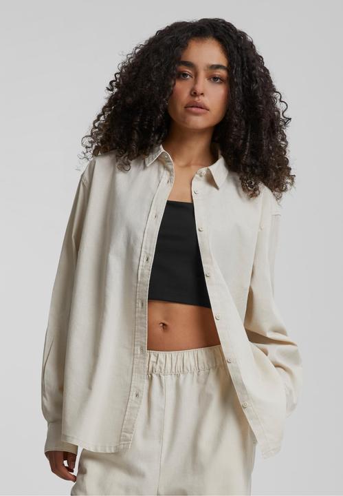 Immagine prodotto Urban Classics Camicia oversize da donna in misto lino - 165597 (4XL)