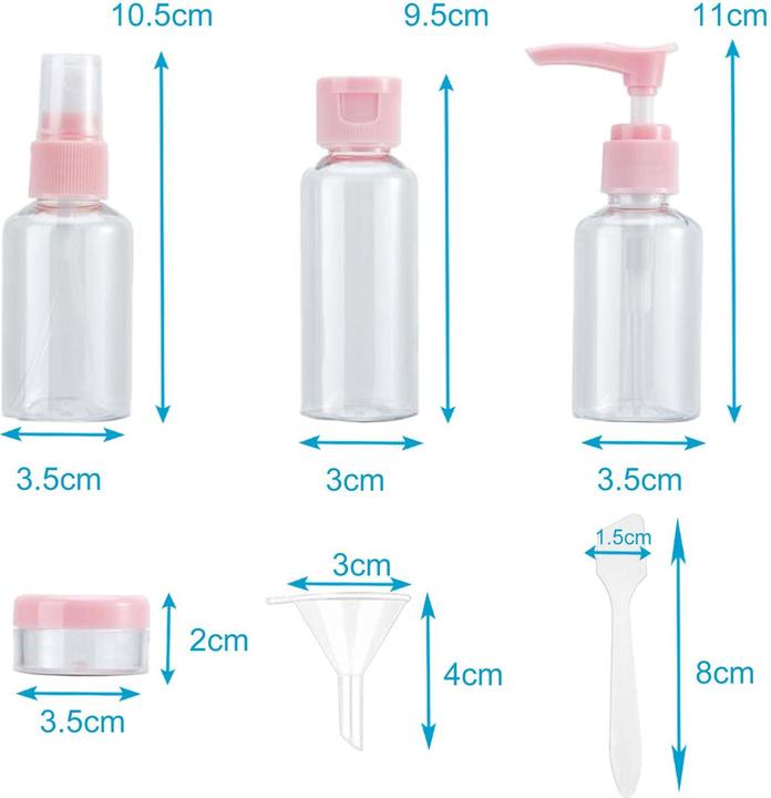 Immagine prodotto Intirilife Set di bottiglie in ROSA TRASPARENTE