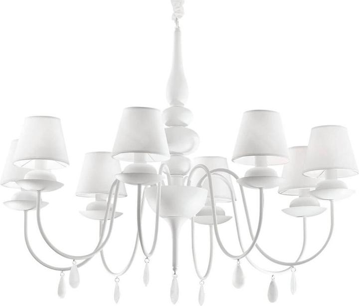 Image du produit Ideal lux BLANCHE Suspension E14 8-fois ⌀920mm dimmable blanc 035574 (E14)