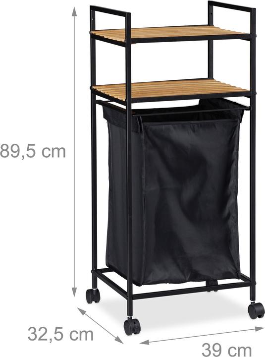 Produktbild Relaxdays Rollregal (39 x 32.5 x 89.5 cm)