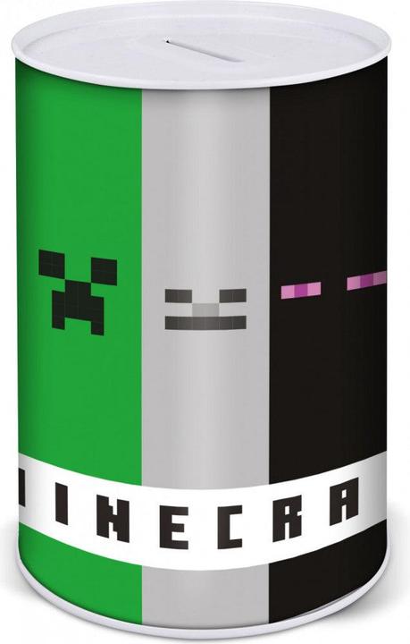 Produktbild Stor MINECRAFT - Tirelire en Métal - H 15 cm x D 10cm (Ø 10 x 15 cm)