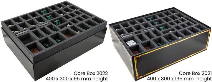 Actual product image Feldherr HB02SET - Foam set + token holder for HeroQuest (2021) base game + The Bas (Plastic, Foam material)