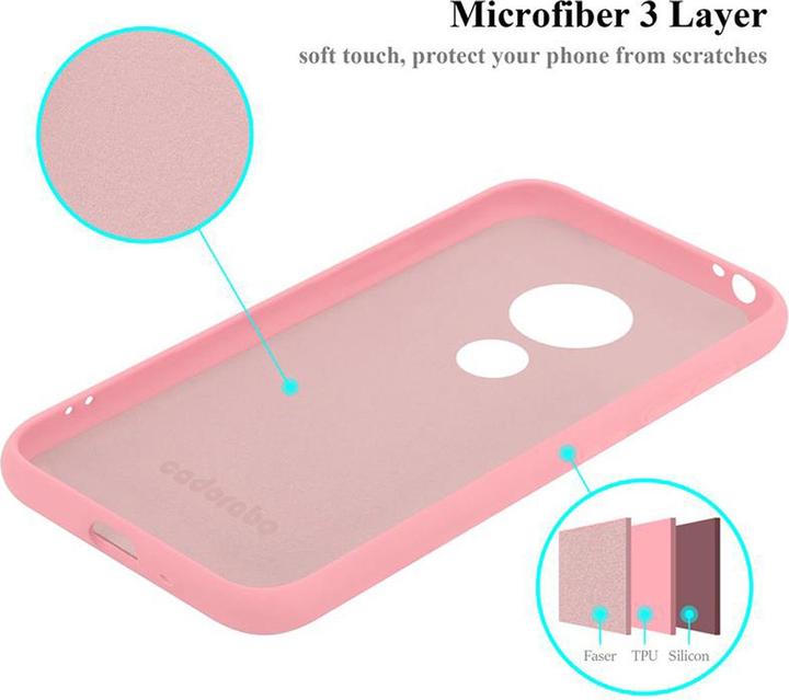 Actual product image Cadorabo TPU Liquid Silicone Case Cover (Motorola Moto E5 Play Go)